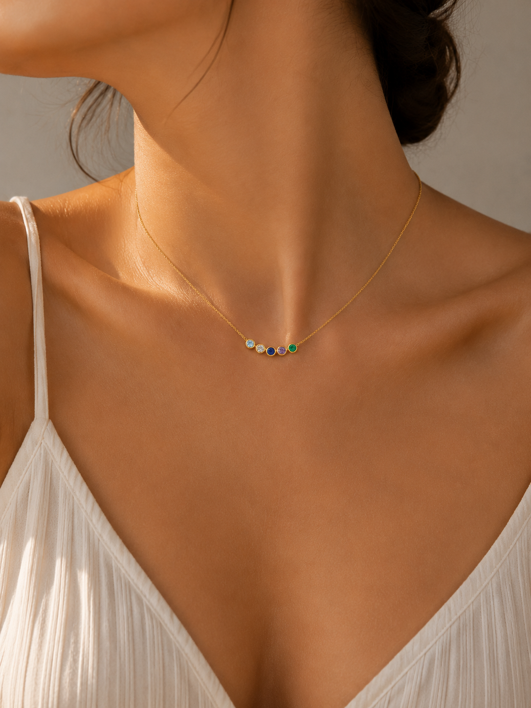 Orbit Five Bubble Necklace