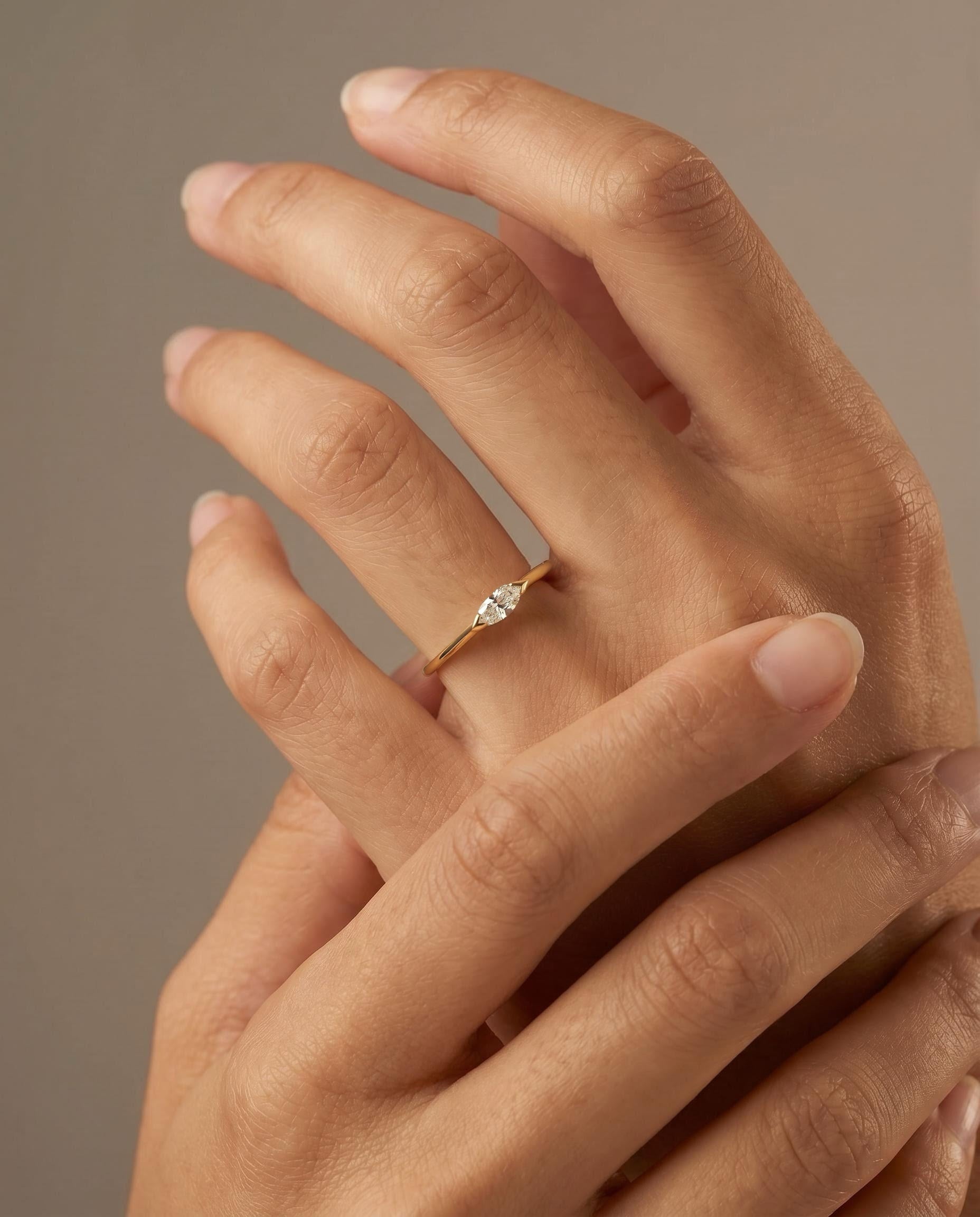 Marquise Solitaire Ring