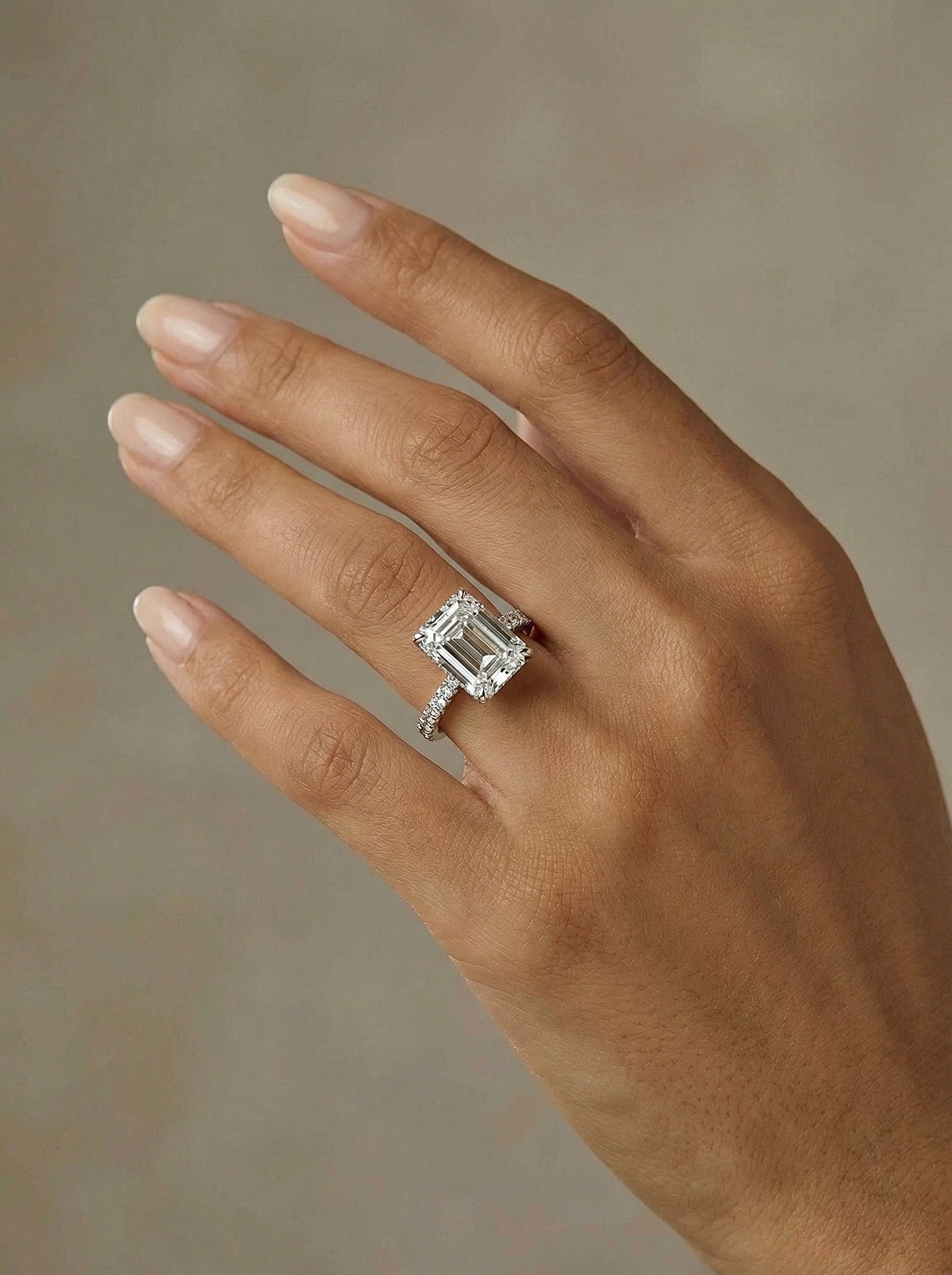 Emerald Pavé Ring