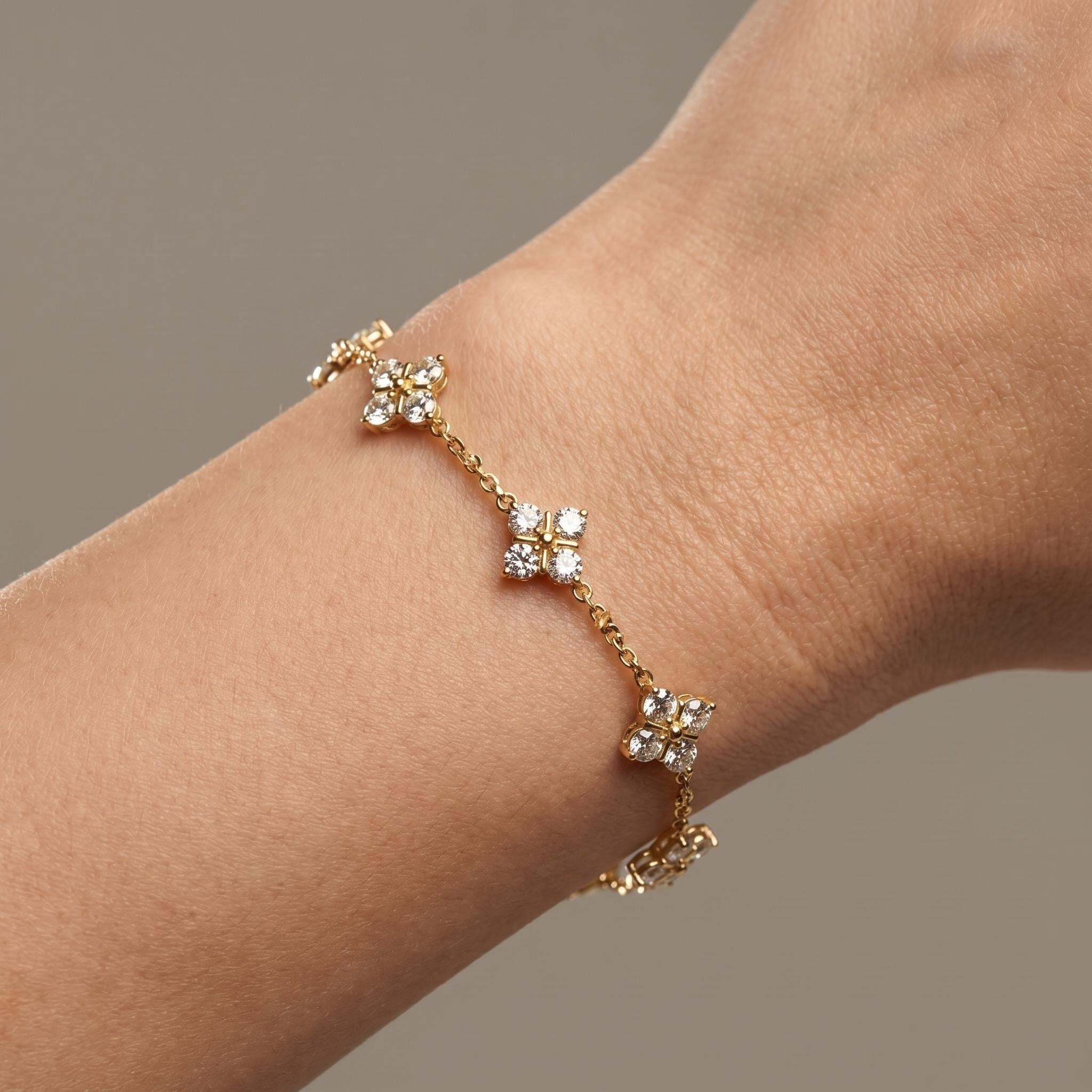 Four-Leaf Clover Bracelet