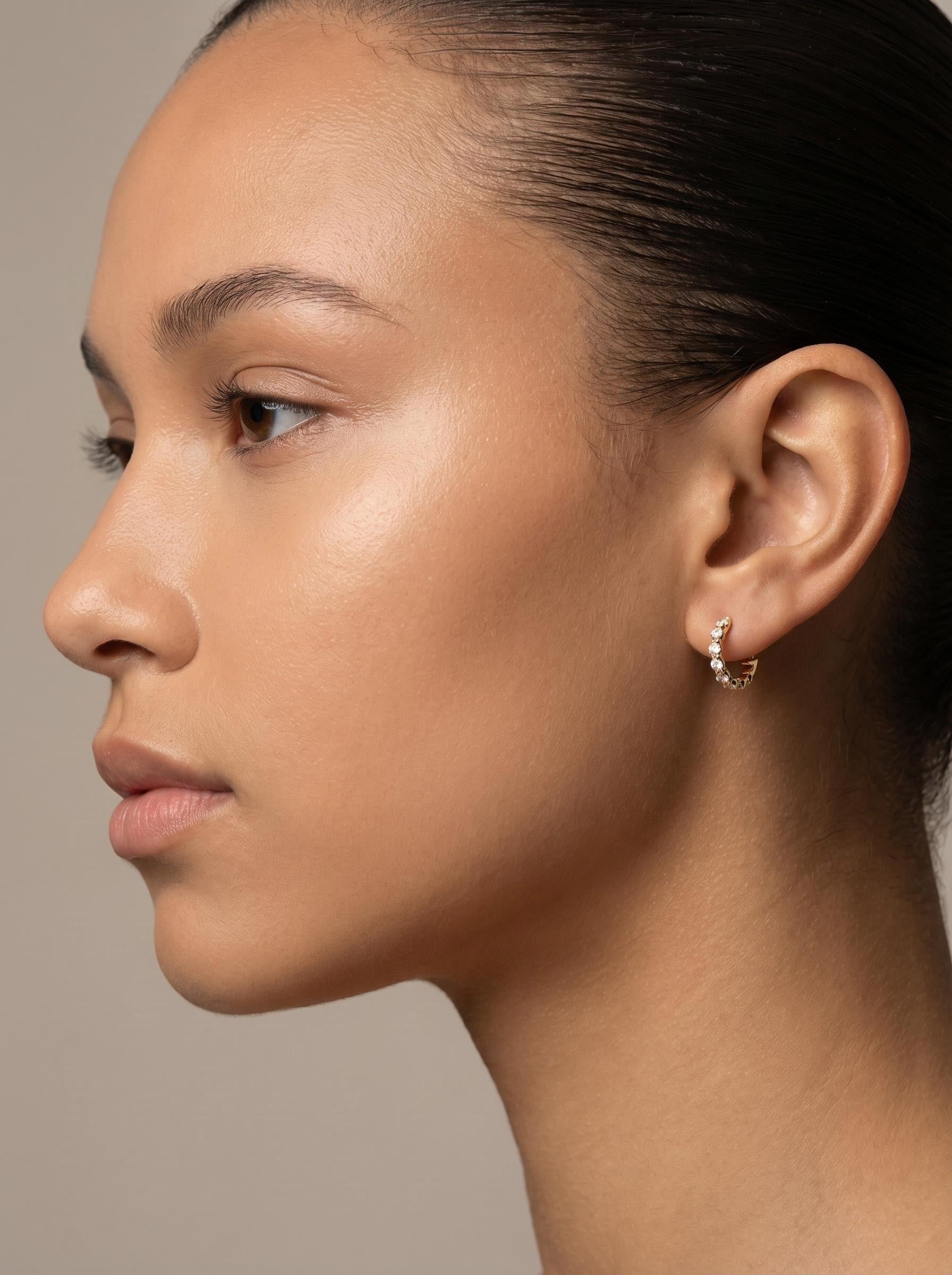 Full Pavé Hoop Earrings