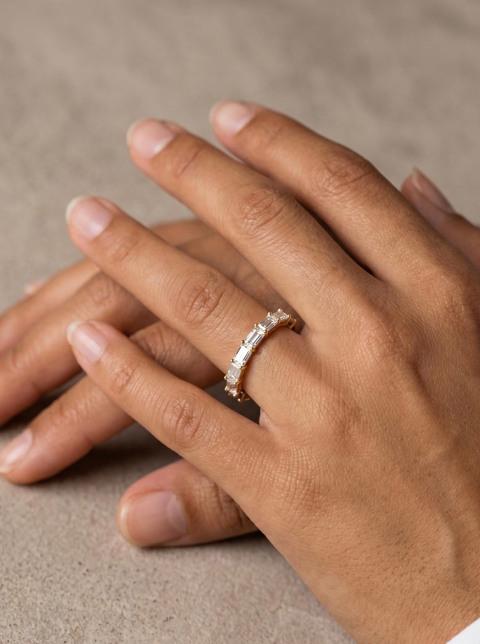 Baguette Pavé Eternity Ring
