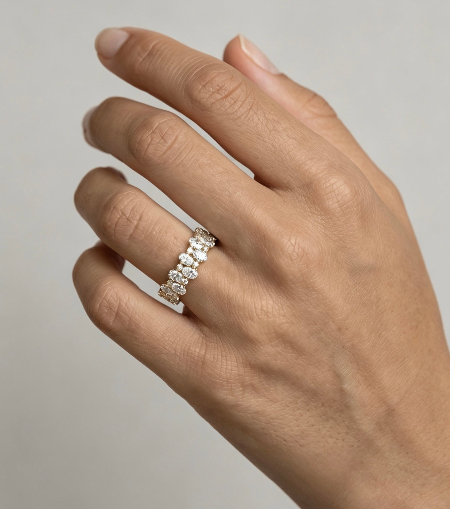 Oval Double-Row Eternity Ring