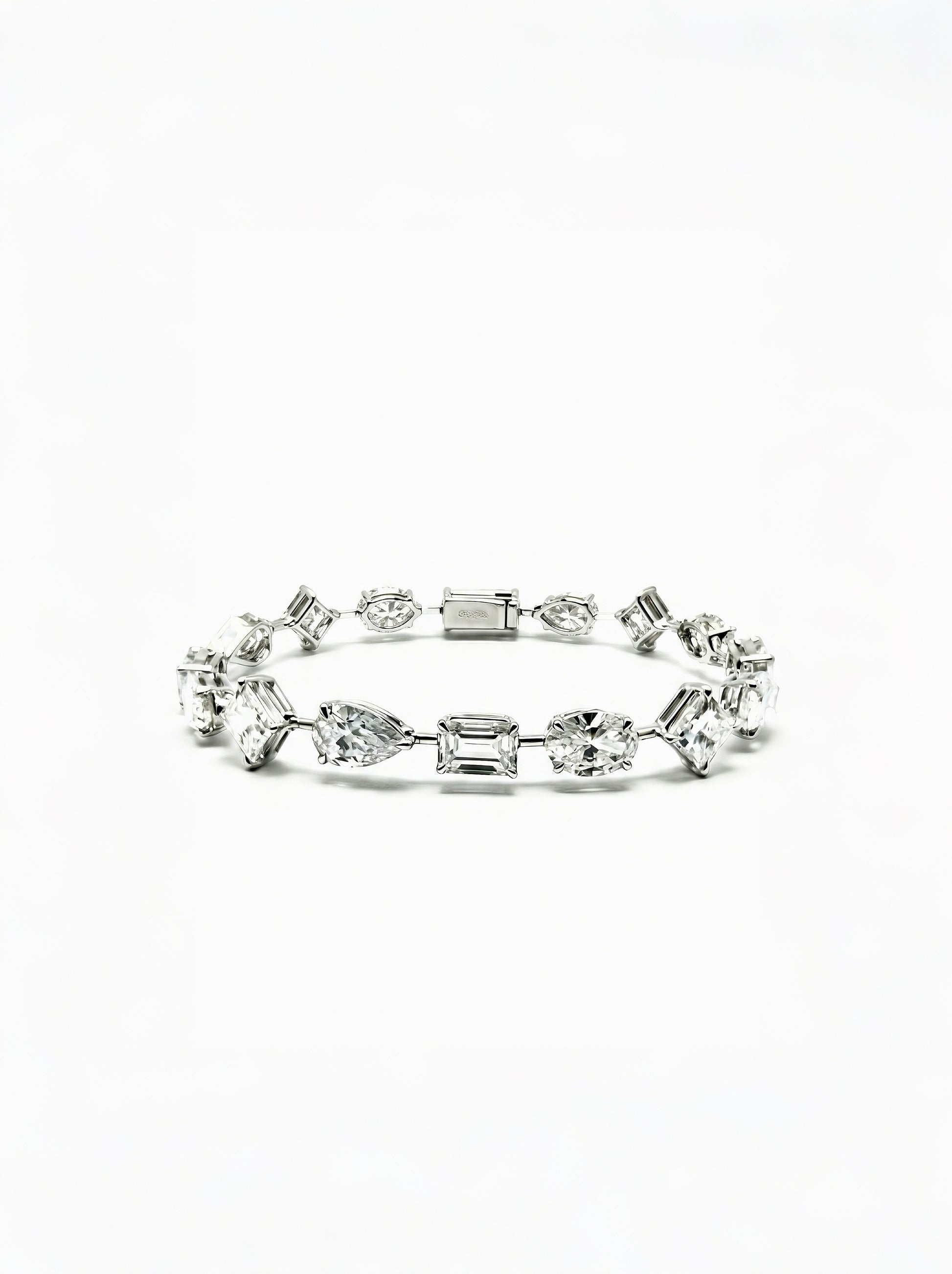 Multi-Classic Fancy Cut Alternating Pavé Bracelet by EOBO