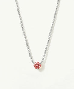 Rosé Point Pink Lab-Grown Diamond Necklace by EOBO