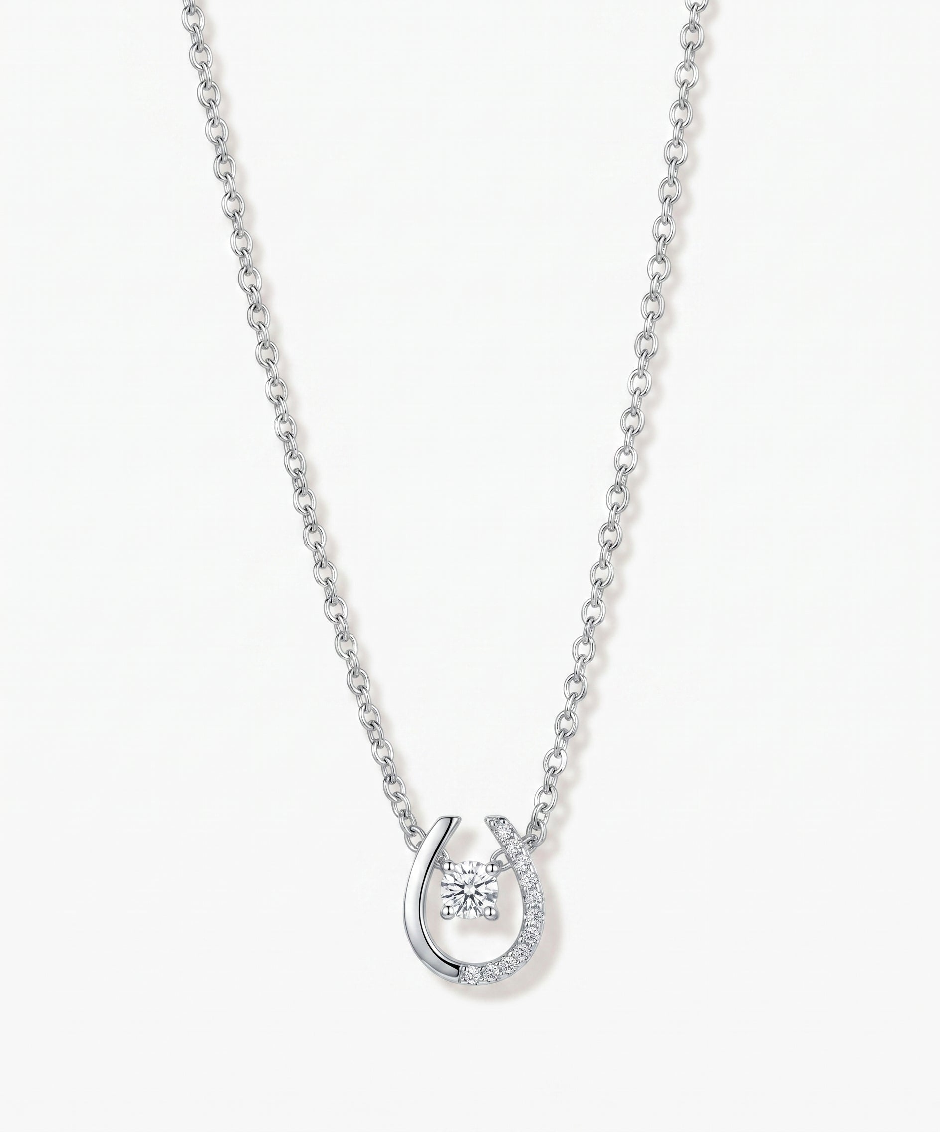 Guardian Horseshoe Lab-Grown Diamond Necklace by EOBO