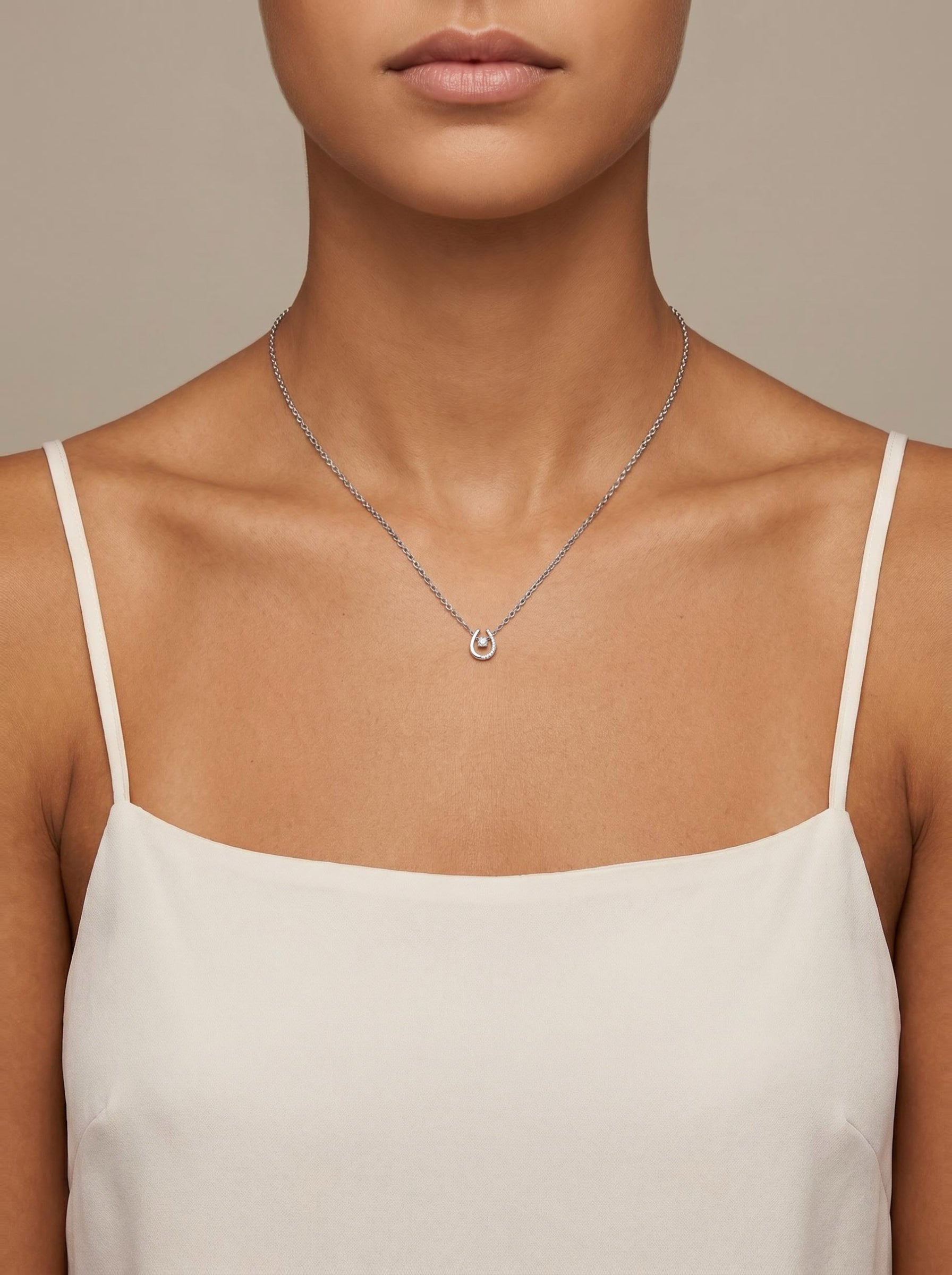 Guardian Horseshoe Lab-Grown Diamond Necklace