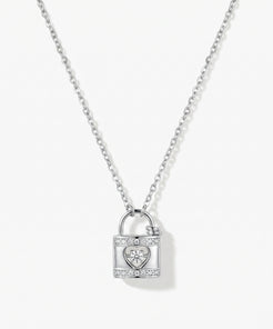 Heart Lock Lab-Grown Diamond Necklace by EOBO