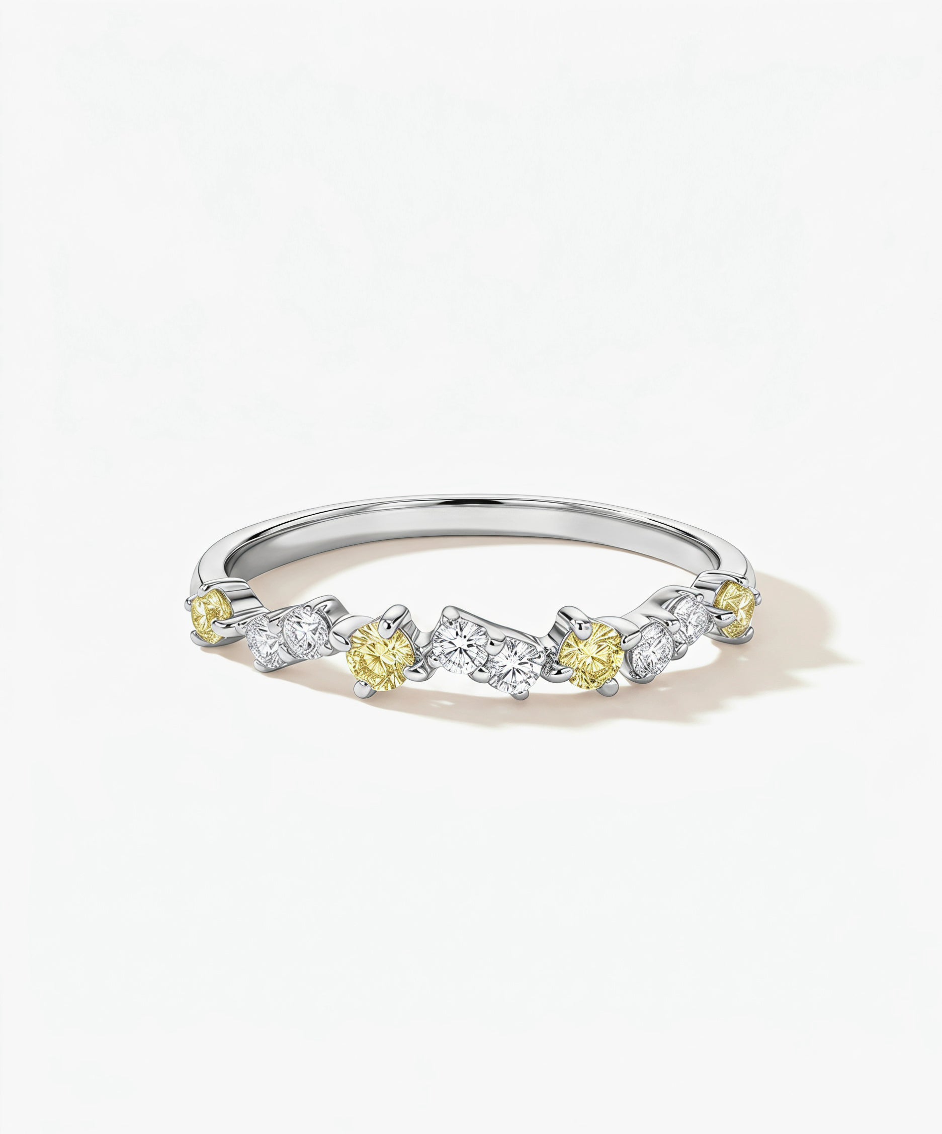 Starlight Yellow & White Lab-Grown Diamond Band by EOBO