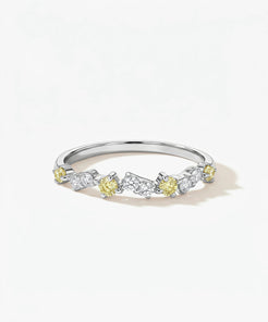 Starlight Yellow & White Lab-Grown Diamond Band by EOBO