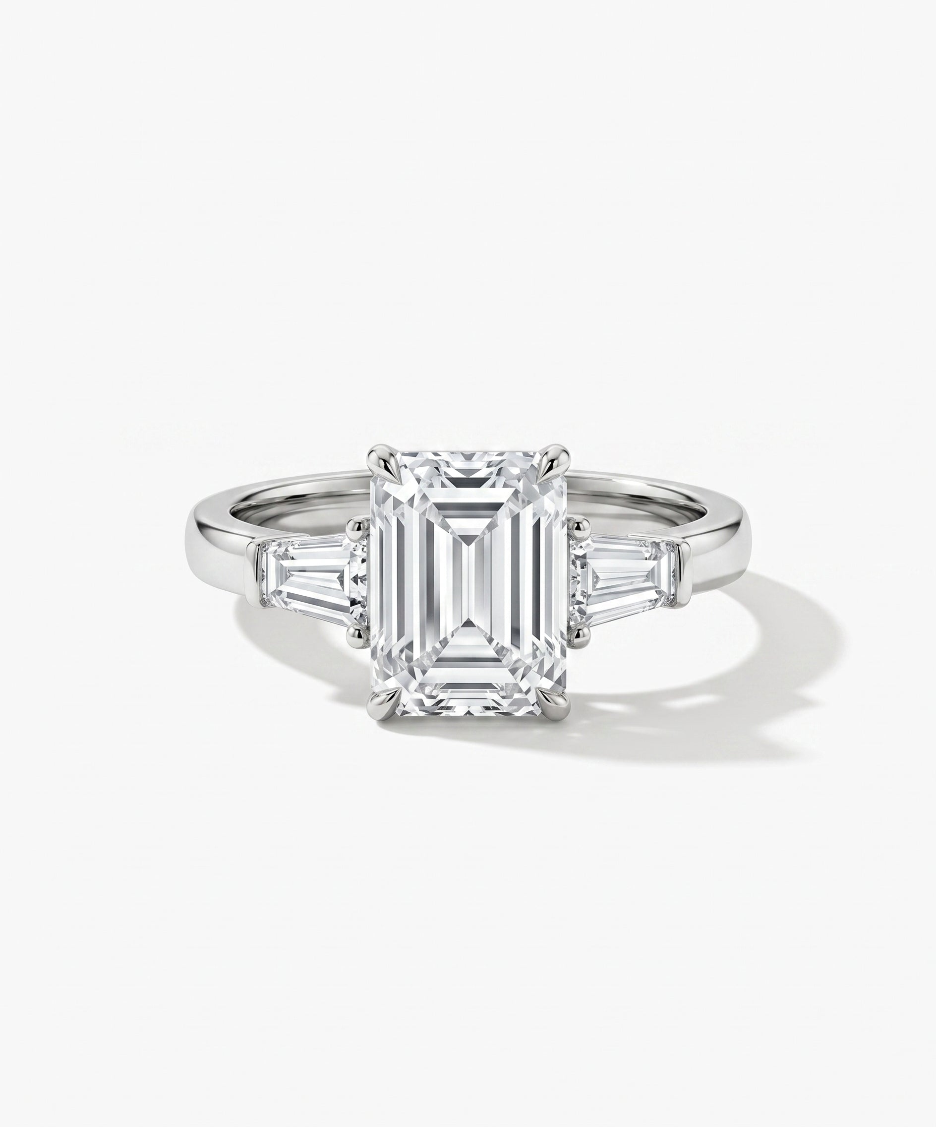 Emerald Three-Stone Ring