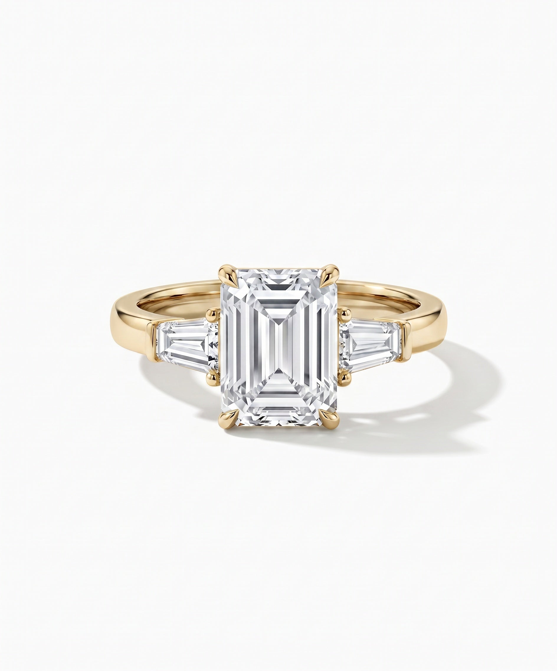 Emerald Three-Stone Ring