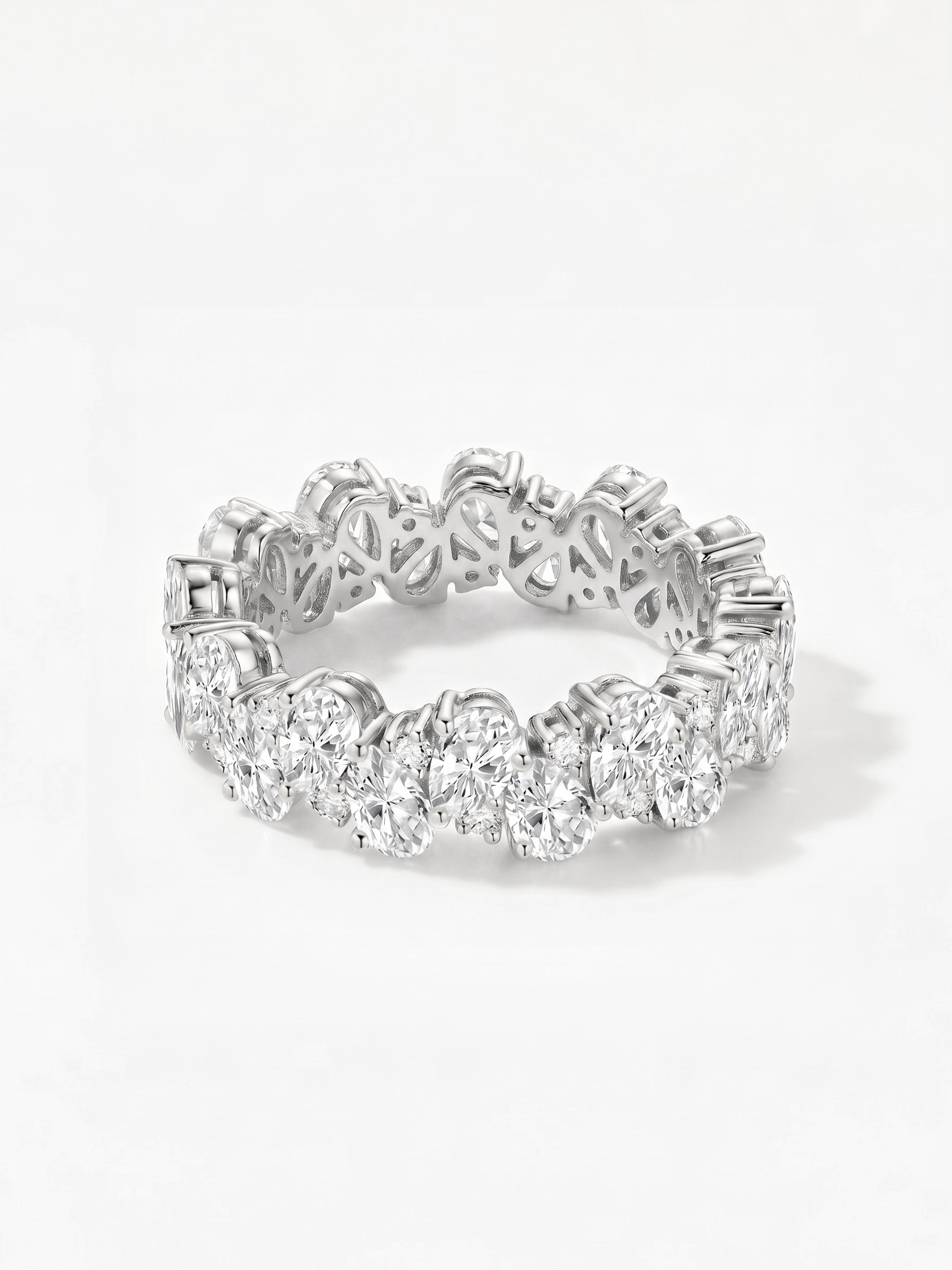 Oval Double-Row Eternity Ring