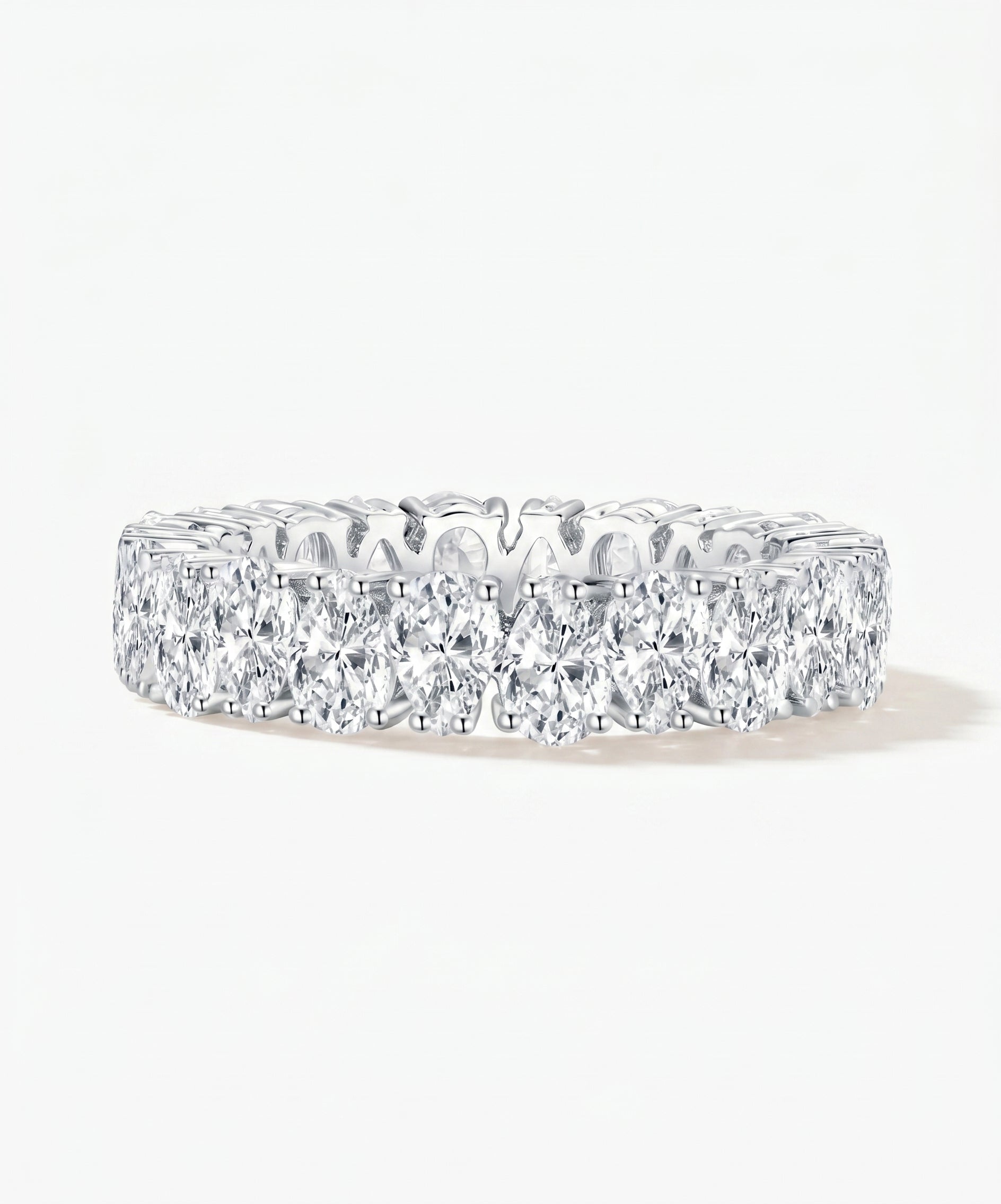 Pear Pavé Eternity Ring by EOBO